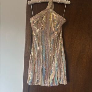 Superdown Revolve Cicely Mini Dress multisequins